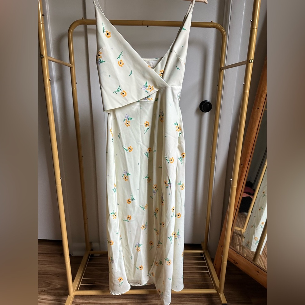 Urban Outfitters Floral Cream Maxi Dress